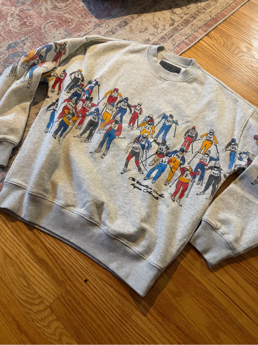 Abercrombie & Fitch Gray Ski Racer Sweatshirt